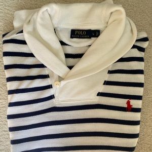 Polo French Terry Shawl Sweater